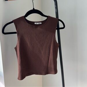Reformation Ribbed Sleeveless Top